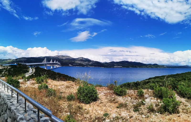 Peljesac Brücke in Kroatien