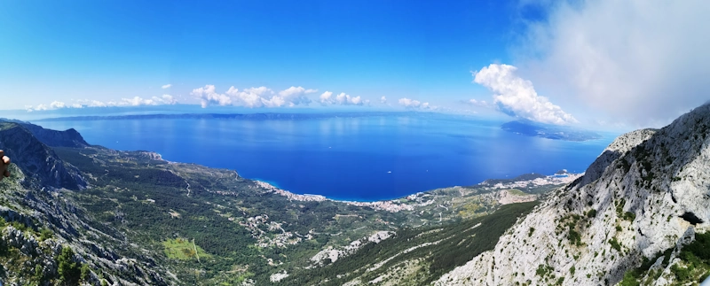 Aussicht Biokovo Skywalk in Kroatien