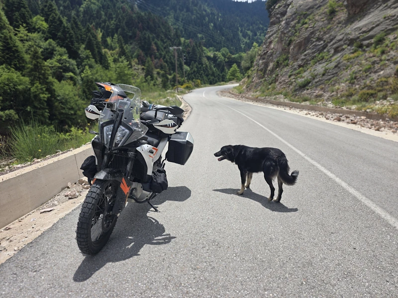 Griechenland Mitte mit dem Motorrad